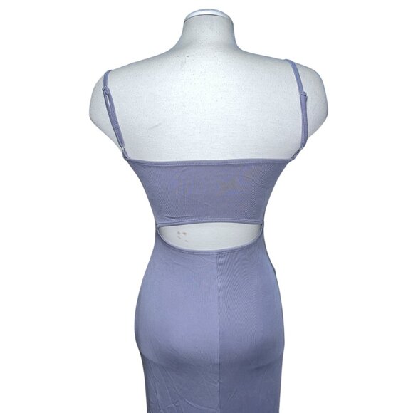 OGL Sustainable Maxi Dress With Adjustable Straps XS Lavender Cut-Out Back Desig - Picture 7 of 14